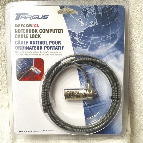 Targus Defcon CL Laptop/Netbook Cable Lock - Picture 1 of 2